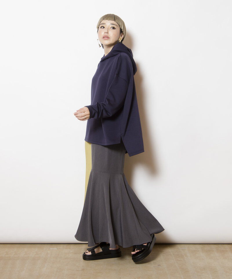  「イレギュラーヘムフードプルオーバー」|パーカー|