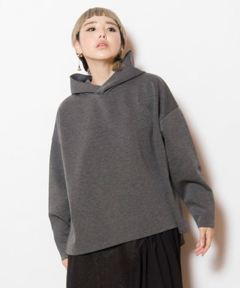  「イレギュラーヘムフードプルオーバー」|パーカー|GRAY