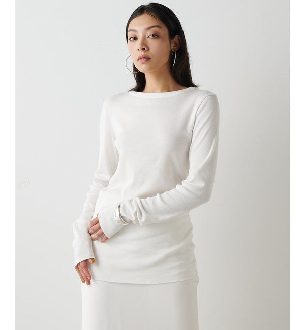  「コットンテレコクルーネックプルオーバー」|Tシャツ・カットソー|