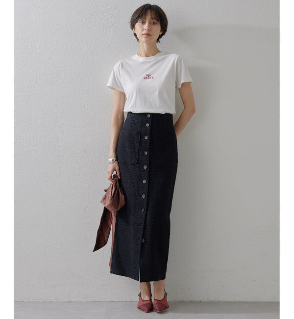 THE PAUSE「【THE PAUSE】THE PAUSE刺繍Tシャツ」|Tシャツ・カットソー|