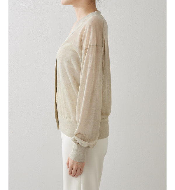  「シアーリネンカーディガン」|ニット・セーター|
