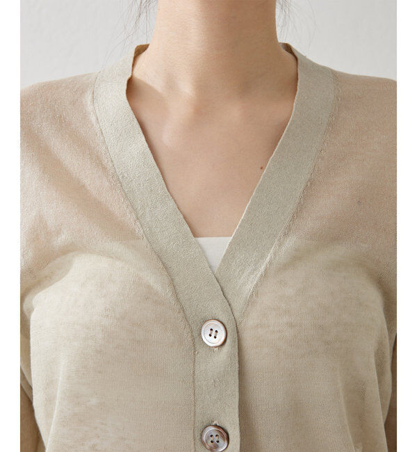  「シアーリネンカーディガン」|ニット・セーター|