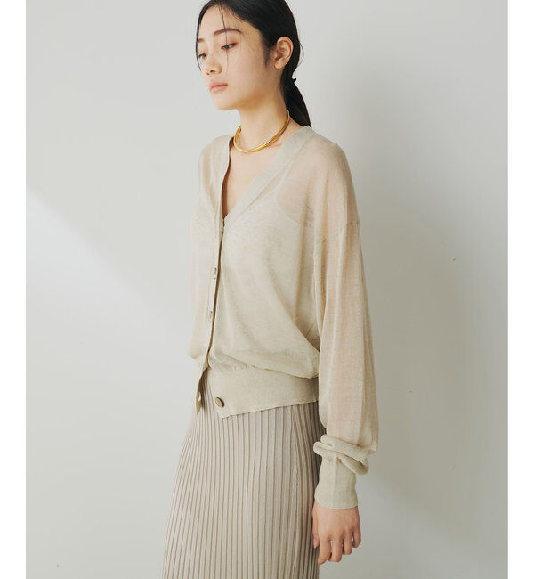  「シアーリネンカーディガン」|ニット・セーター|