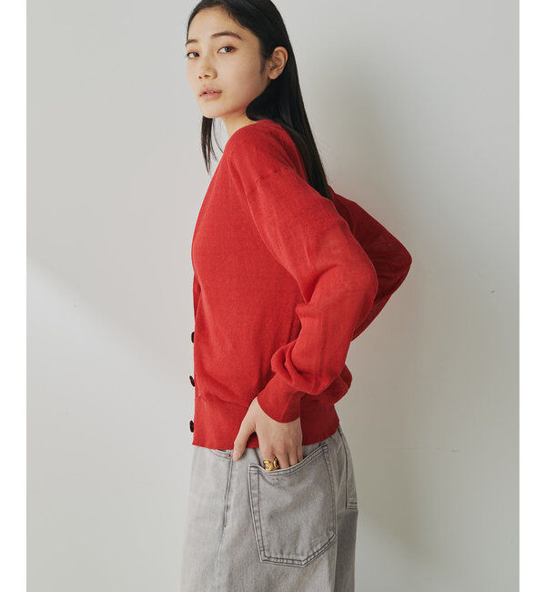  「シアーリネンカーディガン」|ニット・セーター|