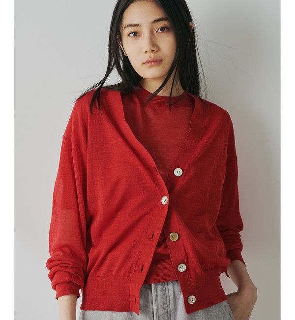  「シアーリネンカーディガン」|ニット・セーター|