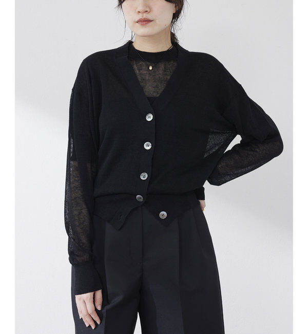  「シアーリネンカーディガン」|ニット・セーター|