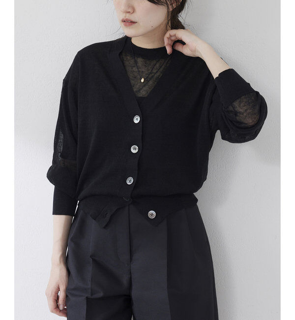  「シアーリネンカーディガン」|ニット・セーター|