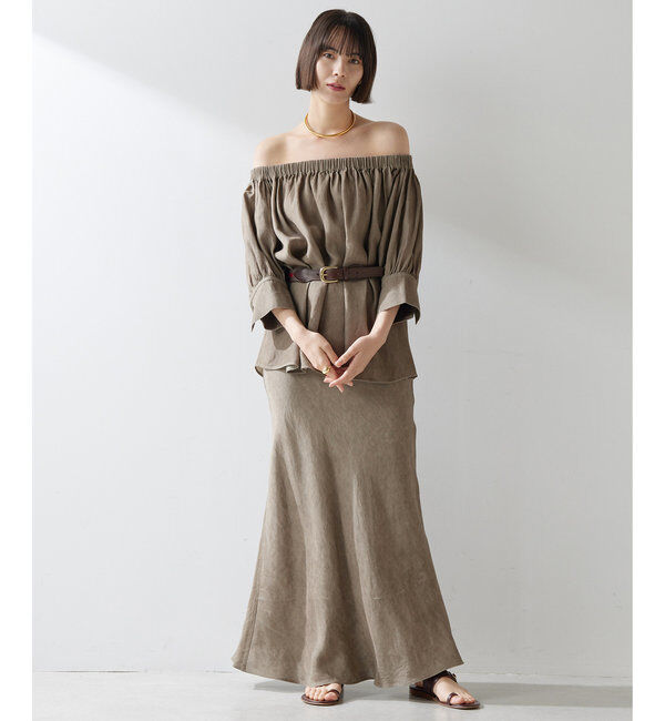  「ツイル顔料染めスカート」|スカート|