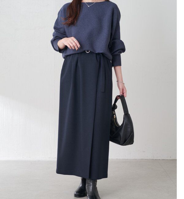  「ウールライクベルテッドスカート」|スカート|