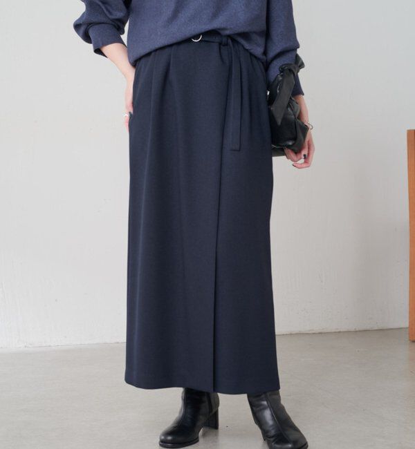  「ウールライクベルテッドスカート」|スカート|