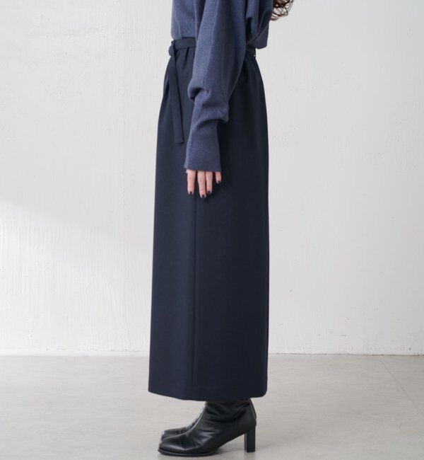  「ウールライクベルテッドスカート」|スカート|