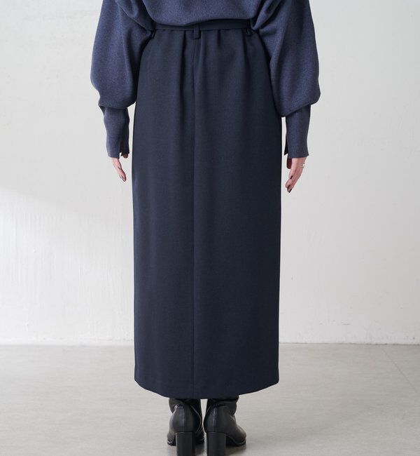  「ウールライクベルテッドスカート」|スカート|