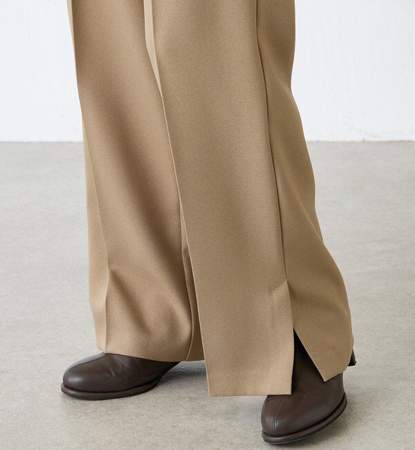  「ウールライクストレートパンツ」|チノ|