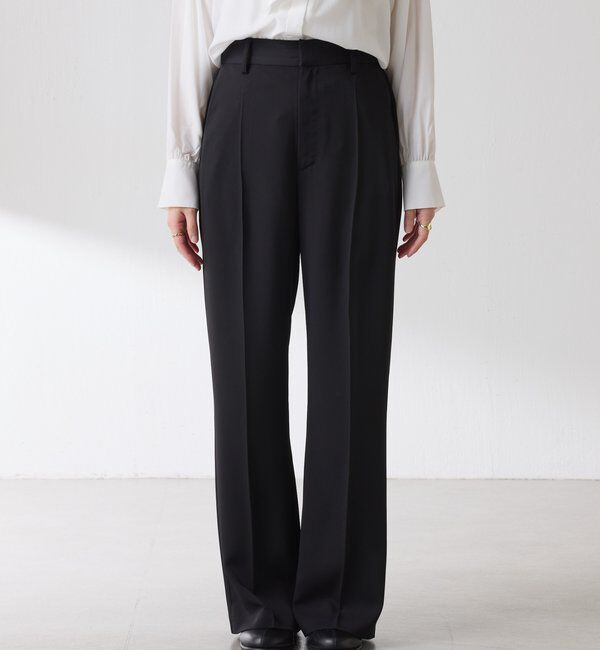  「【２サイズ展開】ツイルフレアパンツ/セットアップ/セレモニー」|チノ|