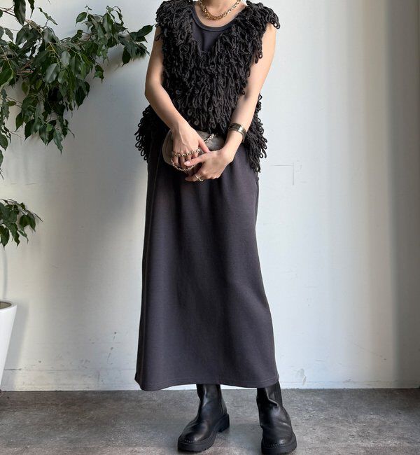  「【全骨格細見え】ブークレーダンボールタンクワンピース」|ワンピース|