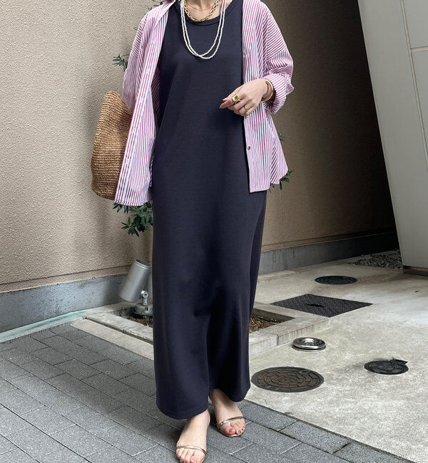  「【全骨格細見え】ブークレーダンボールタンクワンピース」|ワンピース|