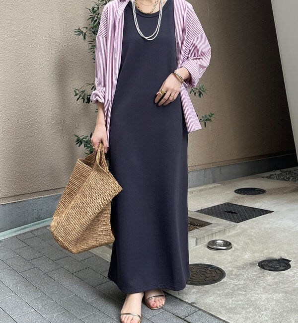  「【全骨格細見え】ブークレーダンボールタンクワンピース」|ワンピース|