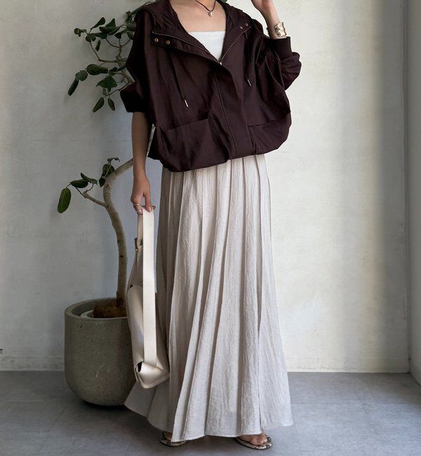  「シアーパネルプリーツスカート」|スカート|