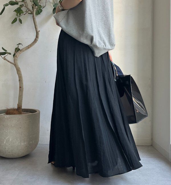  「シアーパネルプリーツスカート」|スカート|