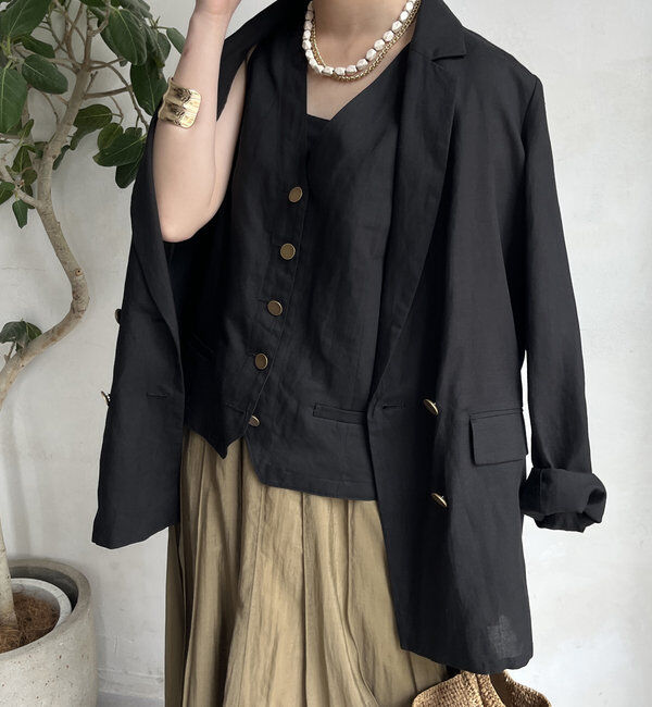  「リヨセルリネンジャケット」|テーラードジャケット|