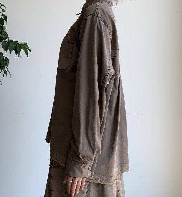  「リヨセルピグメントビッグシャツ」|シャツ・ブラウス|