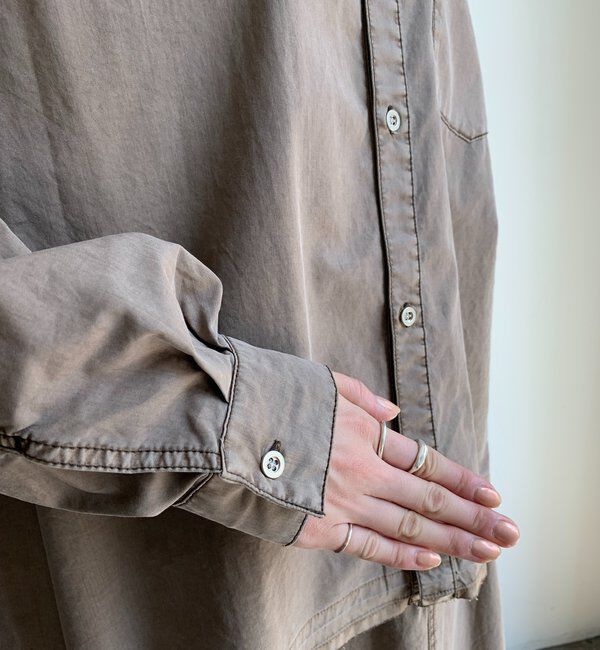  「リヨセルピグメントビッグシャツ」|シャツ・ブラウス|