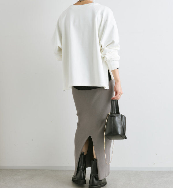  「【大人が着やすい】キーネックオーバースウェット」|Tシャツ・カットソー|