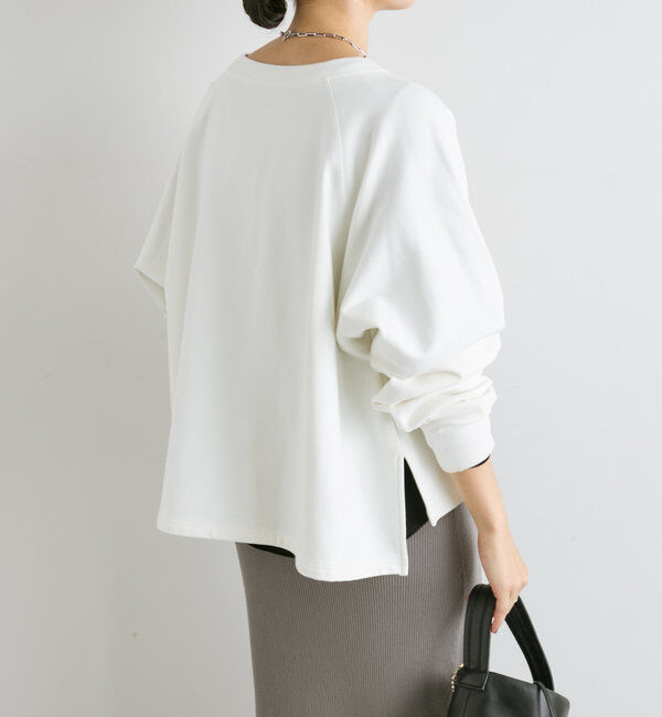  「【大人が着やすい】キーネックオーバースウェット」|Tシャツ・カットソー|