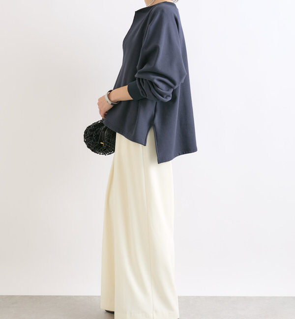  「【大人が着やすい】キーネックオーバースウェット」|Tシャツ・カットソー|