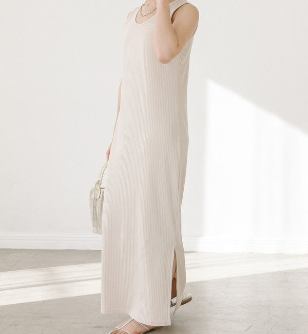  「【マイナス3kg/レビュー高評価☆】2WAYリブタンクワンピース」|ワンピース|