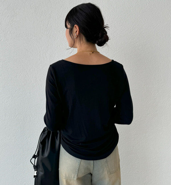  「【MYSELFbyRD（マイセルフバイリヴドロワ）】baseLongTee」|Tシャツ・カットソー|