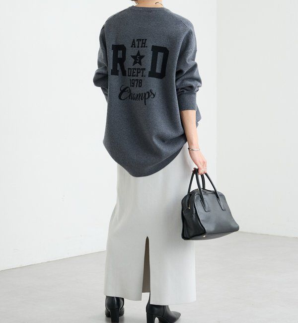  「【楽ちん美シルエット】コットンストレッチニットスカート」|スカート|