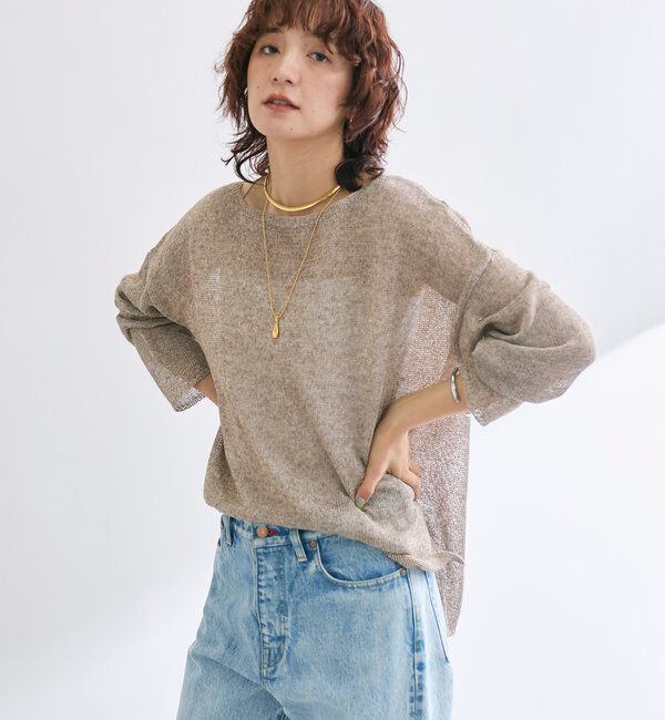  「メランジルーズニット」|ニット・セーター|