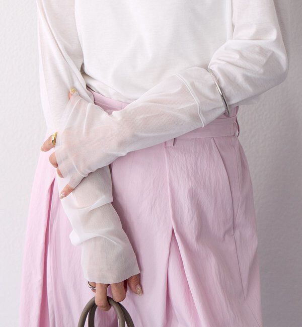  「予約【レイヤードに最適】チュールキリカエカットソー」|Tシャツ・カットソー|