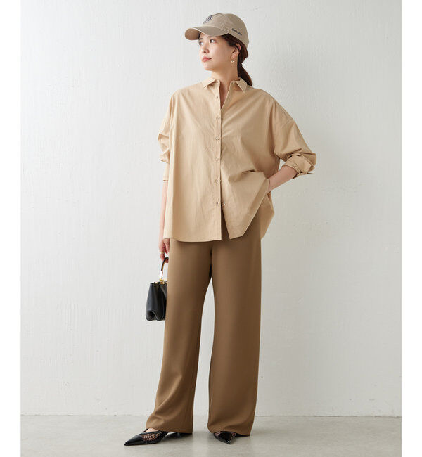  「【CHIKAコラボ】【美脚パンツ】ワイドドロストパンツ」|その他|