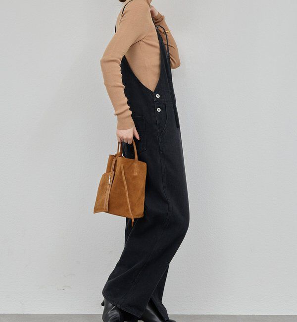  「【サイズ展開あり/長さ調整可能】デニムサロペット」|チノ|