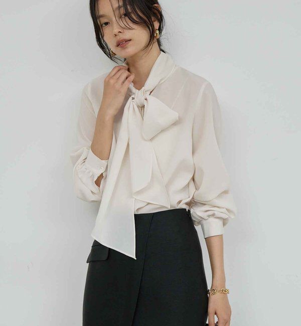  「フィネスボウタイブラウス2」|シャツ・ブラウス|