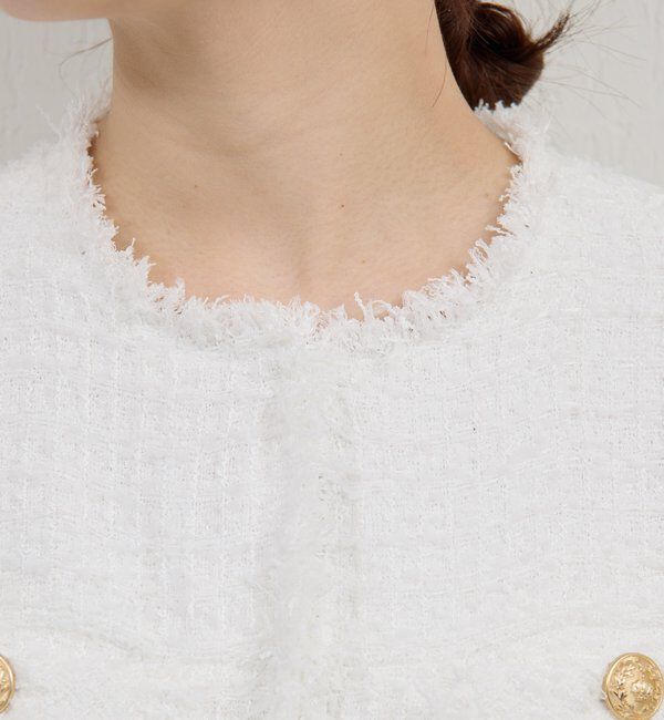  「【手洗い可】ツイードショートジャケット」|その他|