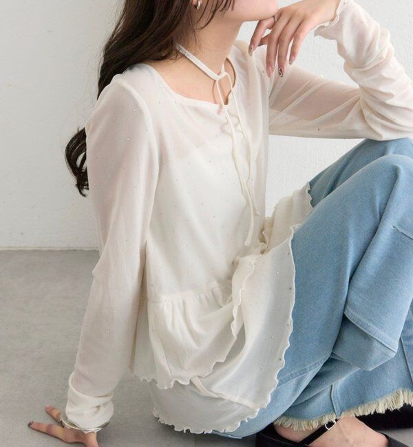  「26SSドットティアードプルオーバー」|Tシャツ・カットソー|ホワイト