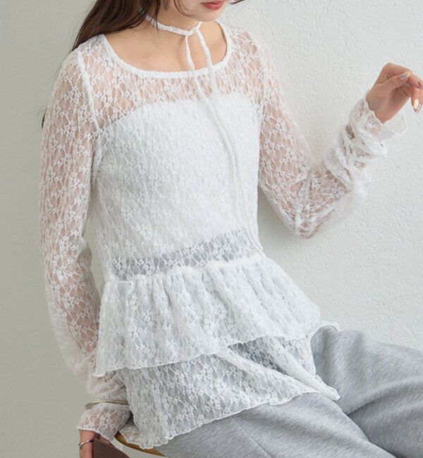  「26SSドットティアードプルオーバー」|Tシャツ・カットソー|オフホワイト