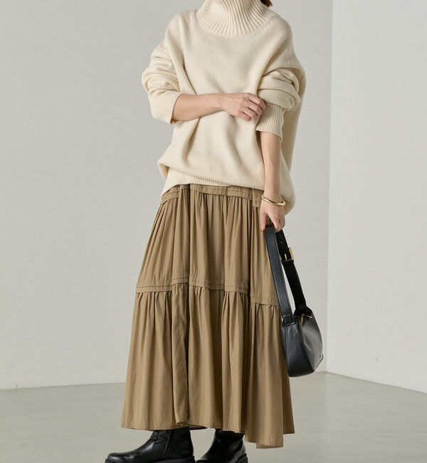  「【3サイズ展開】サテンティアードキャミワンピース」|ワンピース|