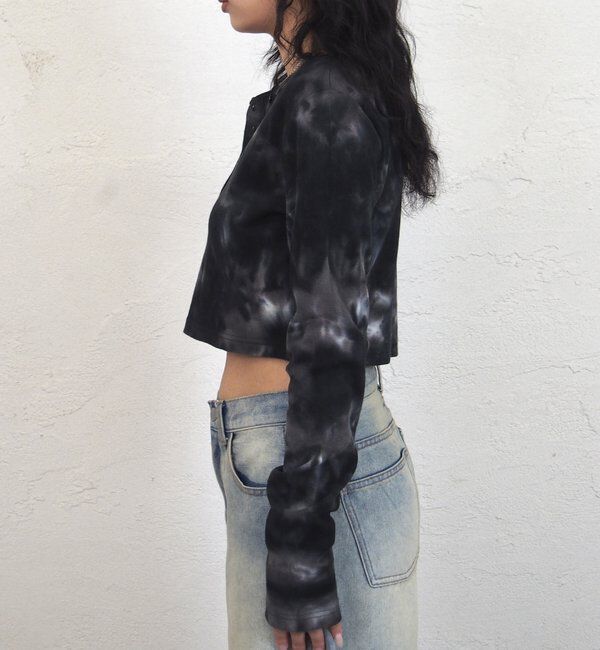  「【WEB限定】HENLEY NECK CROPPED TOPS」|Tシャツ・カットソー|