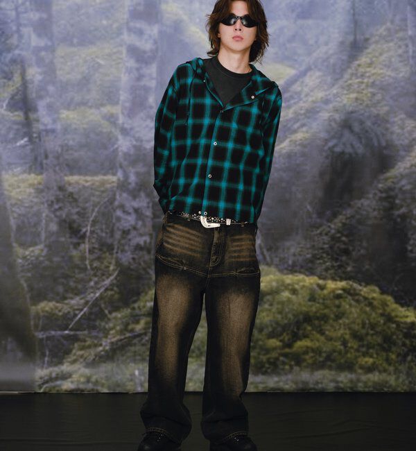  「SLASH POCKET BLAST WIDE DENIM」|デニム|