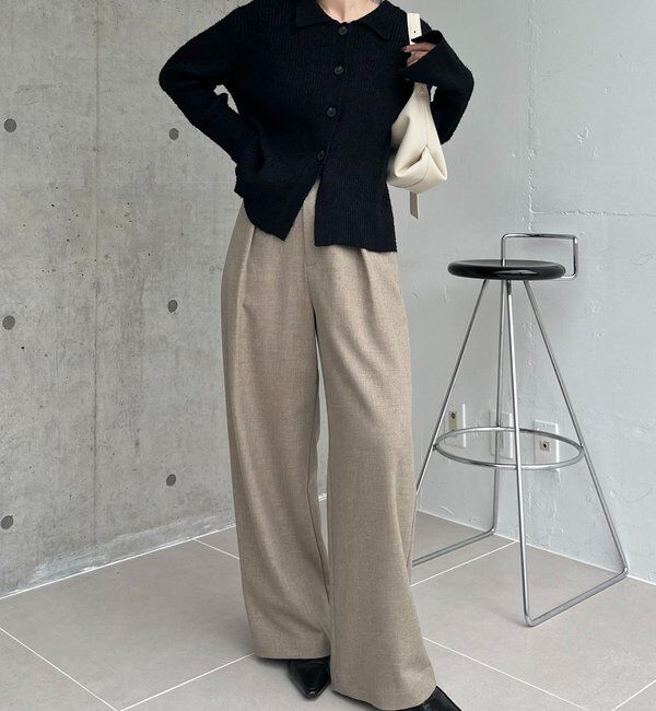 「【低身長サイズあり】アシメベルトSETパンツ」|チノ|