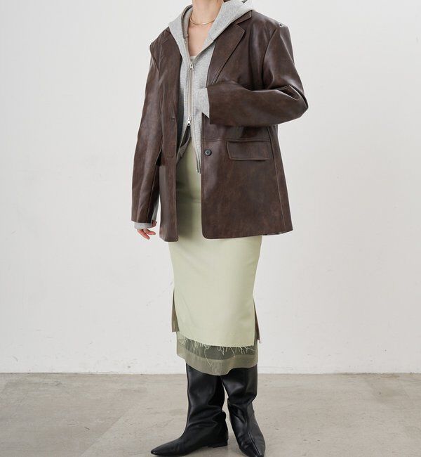  「レザーテーラージャケット」|テーラードジャケット|