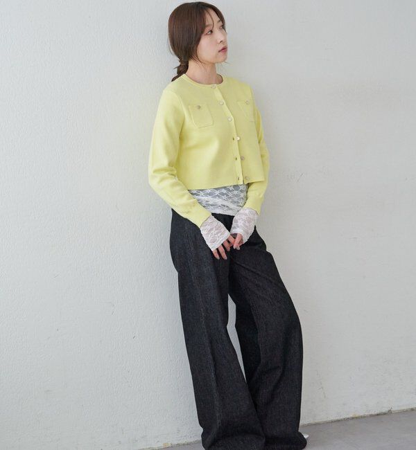  「コットンニットショートカーディガン」|カーディガン|