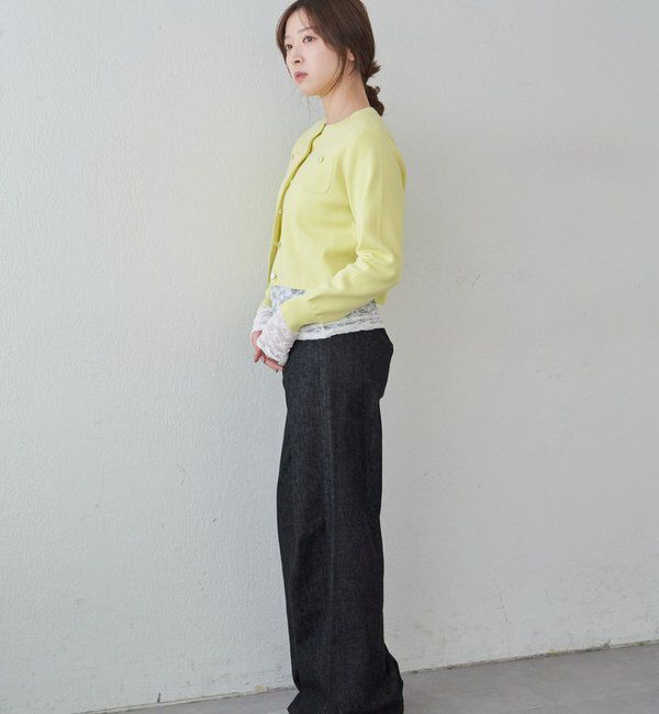  「コットンニットショートカーディガン」|カーディガン|