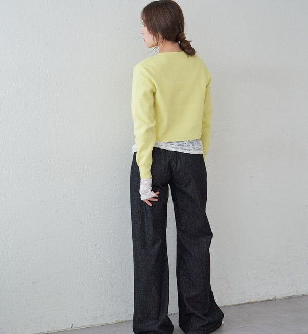  「コットンニットショートカーディガン」|カーディガン|