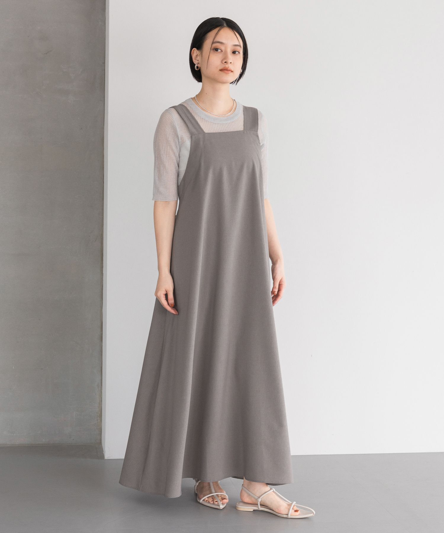 A part by 「バックリボンワンピース」|ワンピース|グレー