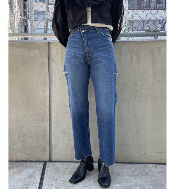 LOWRYS FARM「ＣＯＮＥ／アシメデニムパンツ」|デニム|